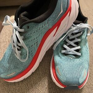 Mens Clifton 8.5D HOKA  Real Teal/ Aquarelle